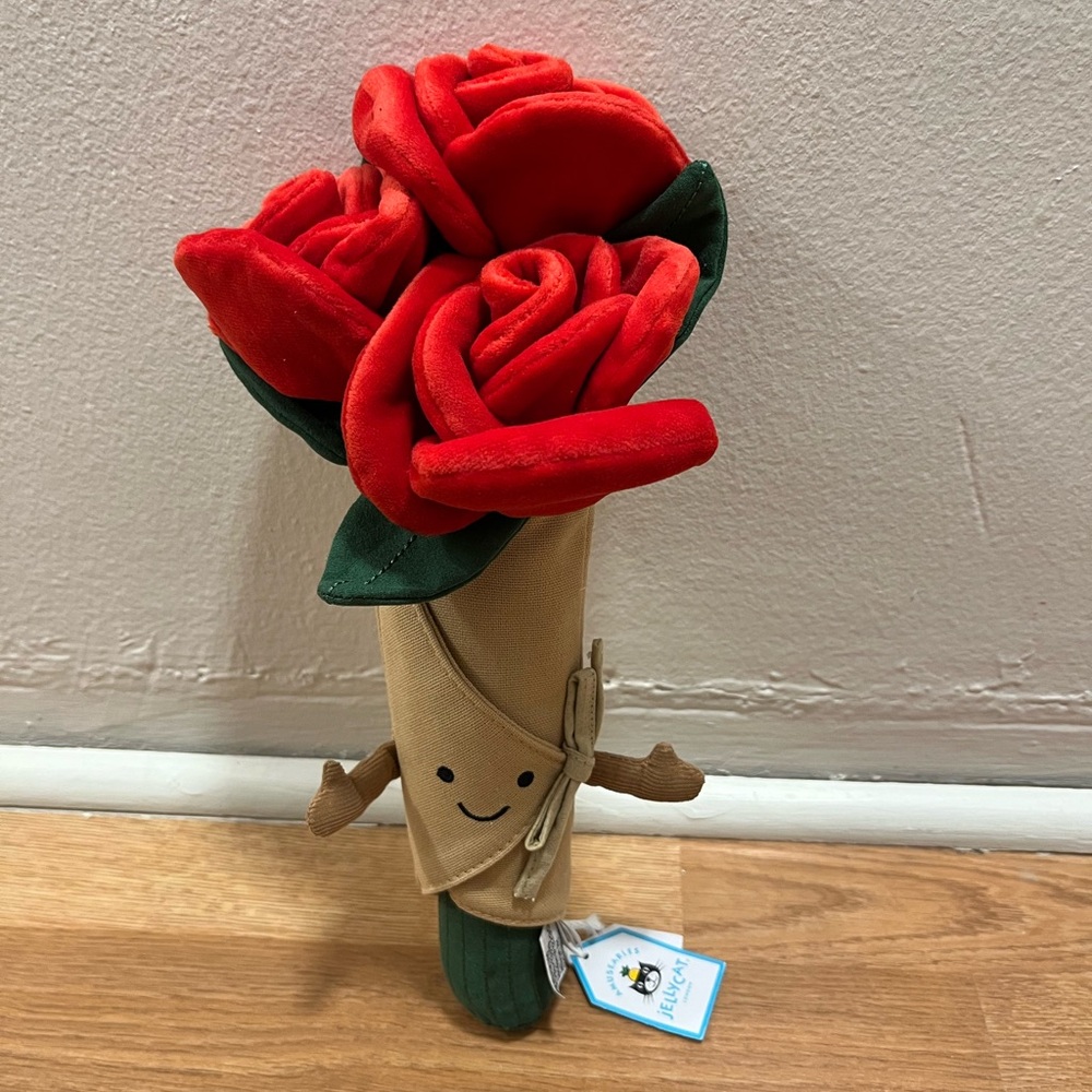 Jellycat Amuseables Rose Bouquet NWT